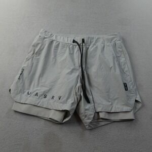 ASRV Tetra-Lite 5 Liner Shorts Mens Large Stone DSG-0865 Running Training